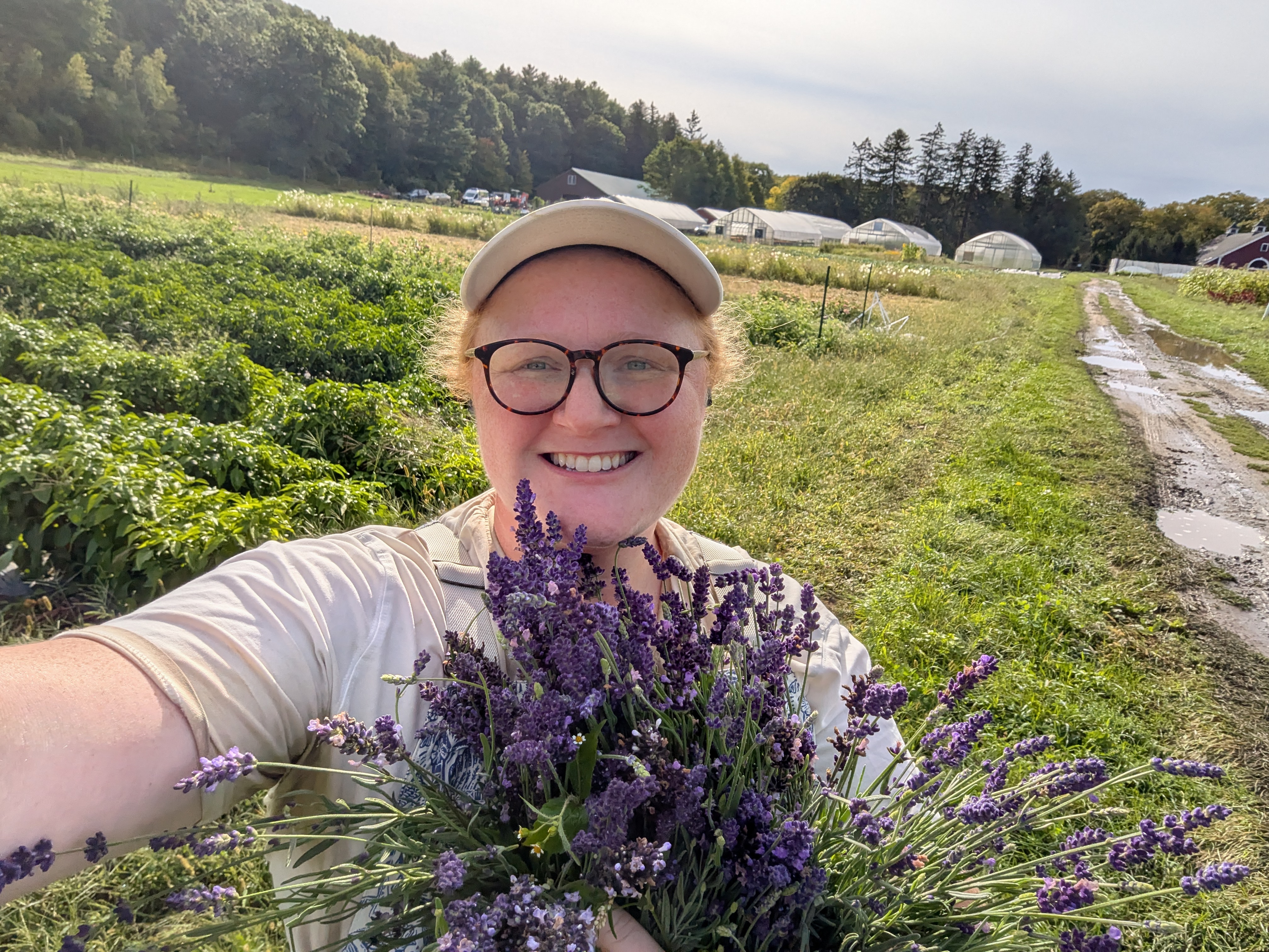 Laura with lavender